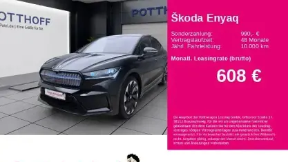 Gebraucht Skoda Enyaq iV SportLine 210 kW (286 PS) 2024 Blackmagic perleffekt SUV