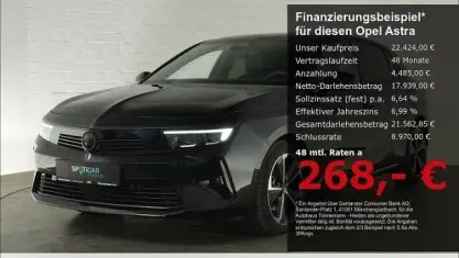 Gebraucht Opel Astra 145 PS (106 kW) 2024 Schwarz Kleinwagen