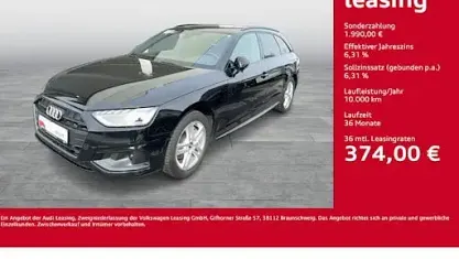 Second-hand Audi A4 Advanced 204 CP (150 kW) 2022 Negru Break