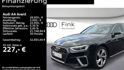 Gebraucht Audi A4 S-Line 204 PS (150 kW) 2023 Mythosschwarz metallic Kombi