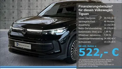 Gebraucht VW Tiguan Goal 150 PS (110 kW) 2025 Schwarz SUV