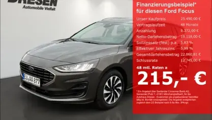 Gebraucht Ford Focus Titanium 125 PS (91 kW) 2025 Magneticgrau (metallic) Kombi