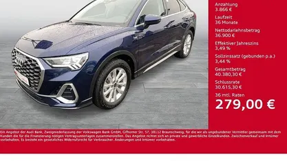 Blau Gebraucht 2025 Audi Q3 Sportback S-Line SUV | 40.766 € (Guter Preis)