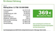 Schwarz Gebraucht 2024 Skoda Karoq Drive SUV | 32.470 € (Fairer Preis)