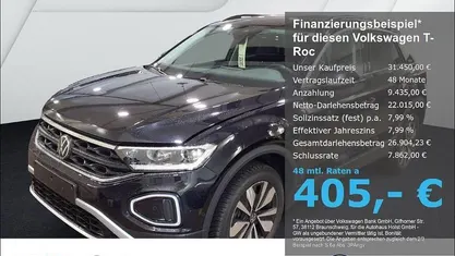 Schwarz Gebraucht 2025 VW T-Roc Goal SUV | 31.450 € (Fairer Preis)