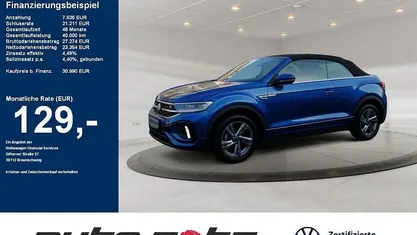 Schwarz Gebraucht 2025 VW T-Roc Cabriolet R-line Cabrio | 30.990 € (Superpreis)