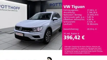 Gebraucht VW Tiguan Join 150 PS (110 kW) 2018 Weiß SUV