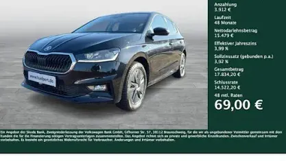Brugt Skoda Fabia Tour 116 HK (85 kW) 2025 Sort Sedan