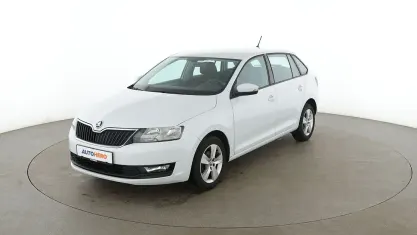 Gebraucht Skoda Rapid Ambition 95 PS (69 kW) 2018 Weiß Kleinwagen