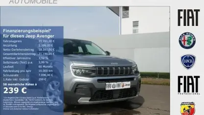 Brugt Jeep Avenger Altitude 101 HK (74 kW) 2024 Grå SUV