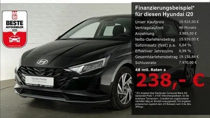 Usata Hyundai i20 Trend 101 CV (74 kW) 2025 Nero Berlina