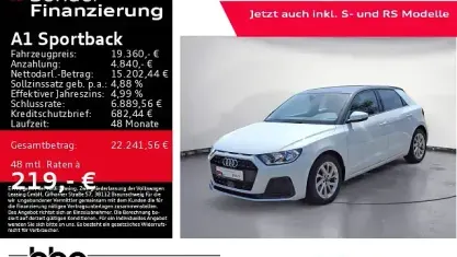 Gebraucht Audi A1 Sportback Advanced 110 PS (80 kW) 2021 Weiß Kleinwagen