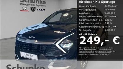 Gebraucht Kia Sportage Edition 7 150 PS (110 kW) 2023 1k) zilinaschwarz met. (schwarz SUV