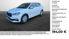 Weiß (moonweiss metallic) Neu 2025 Skoda Fabia Selection Kleinwagen | 22.190 € (Guter Preis)