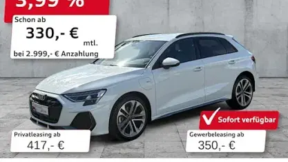 Gebraucht Audi A3 S-Line 204 PS (150 kW) 2025 Gletscherweiß metallic Limousine