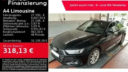 Gebraucht Audi A4 Advanced Plus 204 PS (150 kW) 2022 Schwarz Limousine