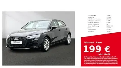Begagnad Audi A3 Comfort 110 HK (80 kW) 2022 Svart Sedan