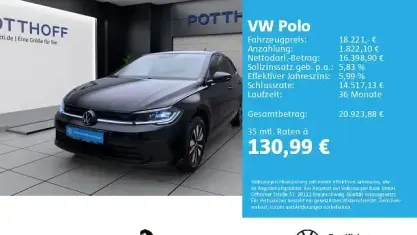 Gebraucht VW Polo Goal 95 PS (69 kW) 2025 Deep black perleffekt Kleinwagen
