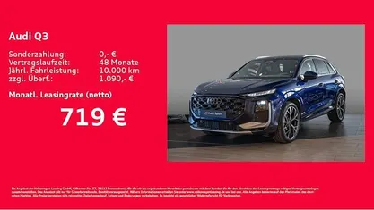 Neu Audi Q3 Ambiente 204 PS (150 kW) 2026 Blau SUV