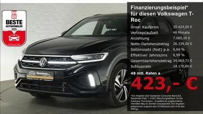 Gebraucht VW T-Roc R-line 150 PS (110 kW) 2025 Schwarz SUV