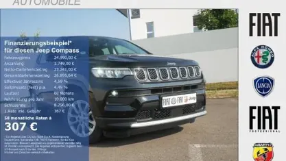 Gebraucht Jeep Compass Altitude 131 PS (96 kW) 2024 Schwarz SUV