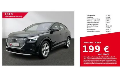 Mythosschwarz metallic Gebraucht 2022 Audi Q4 Sportback e-tron Ambiente SUV | 37.780 € (Fairer Preis)
