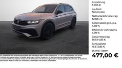 Grau Gebraucht 2021 VW Tiguan R-line SUV | 36.590 € (Fairer Preis)