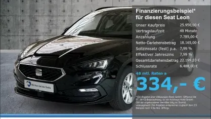 Neu Seat Leon Style 116 PS (85 kW) 2026 Schwarz Kombi