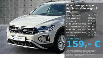 Neu VW T-Roc Life 116 PS (85 kW) 2025 Grau SUV