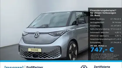 Gebraucht VW ID. Buzz Pro 210 kW (286 PS) 2025 Silber Van / Kleinbus