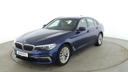 Brugt BMW 520 Luxury Line 190 HK (139 kW) 2018 Blå Sedan