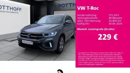 Gebraucht VW T-Roc R-line 110 PS (80 kW) 2024 Indiumgrau metallic SUV