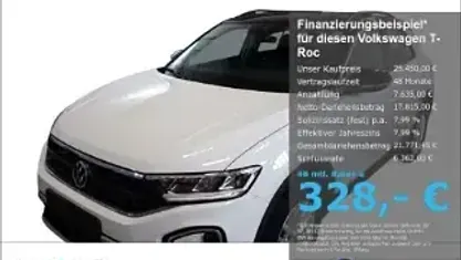 Gebraucht VW T-Roc Life 116 PS (85 kW) 2025 Weiß SUV