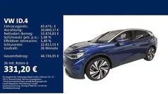 Blue dusk metallic Gebraucht 2025 VW ID.4 Pro SUV | 43.479 € (Fairer Preis)