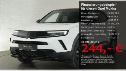 Gebraucht Opel Mokka S 145 PS (106 kW) 2024 Arktis weiß SUV