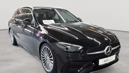 Gebraucht Mercedes C200 AMG line 163 PS (119 kW) 2023 Obsidianschwarz metallic Kombi