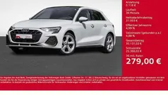 Weiß Gebraucht 2024 Audi A3 Sportback S-Line Limousine | 36.119 € (Superpreis)