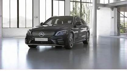 Schwarz Gebraucht 2020 Mercedes C220 AMG Limousine | 26.880 € (Fairer Preis)