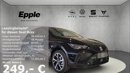 Nouvelle Seat Ibiza FR 116 ch (85 kW) 2026 Noir Berline