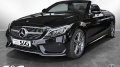 Metalliclack obsidianschwarz Gebraucht 2018 Mercedes C180 AMG Cabrio | 31.990 € (Fairer Preis)