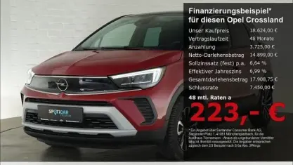 Gebraucht Opel Crossland Elegance 131 PS (96 kW) 2023 Rot SUV