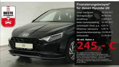 Neu Hyundai i20 Trend 101 PS (74 kW) 2025 Phantom black Kleinwagen