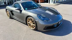 Aventuringrünmetallic (grau) Gebraucht 2022 Porsche 718 Boxster GTS Cabrio | 104.000 €