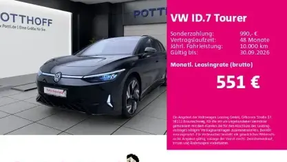 Gebraucht VW ID.7 GTX 250 kW (340 PS) 2025 Grenadillschwarz metallic Kombi