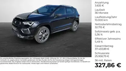 Ny Seat Ateca Black Edition 150 HK (110 kW) 2026 Sort SUV