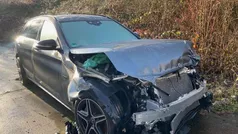 Grau Gebraucht 2020 Mercedes C300e AMG line Kombi | 5.999 €
