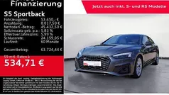 Gebraucht 2022 Audi S5 Sportback Ambiente Kleinwagen | 50.850 € (Fairer Preis)