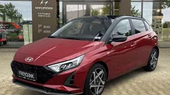 Dragon red/ phantom black Gebraucht 2024 Hyundai i20 Prime Kleinwagen | 21.499 € (Fairer Preis)