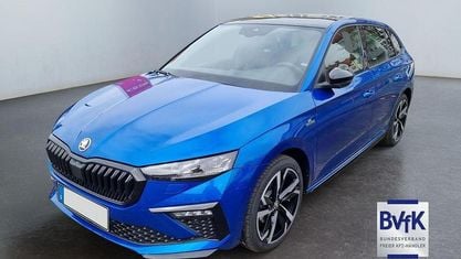 Nouvelle Skoda Scala Monte Carlo 150 ch (110 kW) 2025 Bleue Citadine