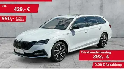 Gebraucht Skoda Octavia SportLine 190 PS (139 kW) 2022 Weiß Kombi